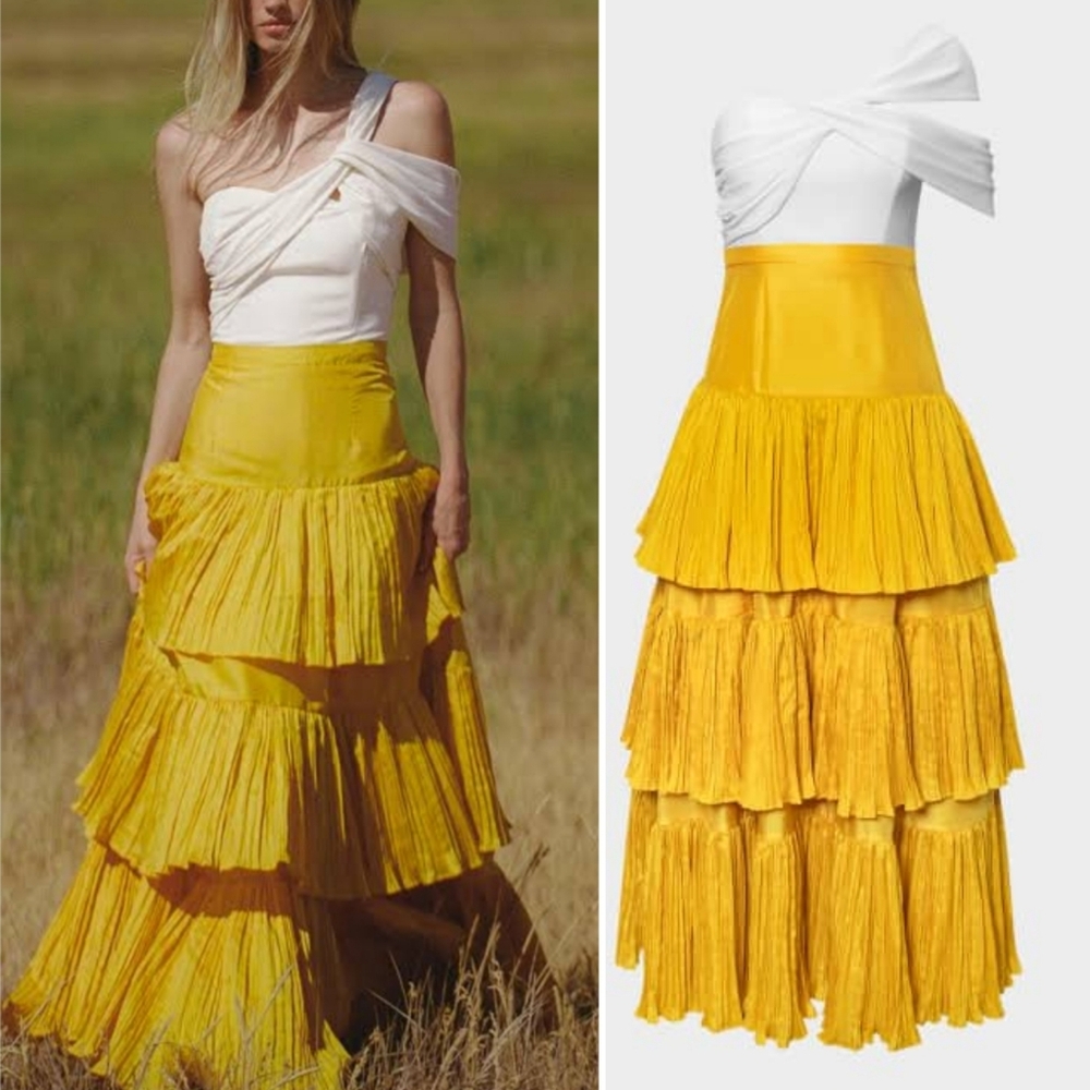 NWT Hutch Rhea Tiered one Shoulder Dress